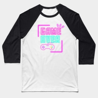 Game over - Neon Baseball T-Shirt